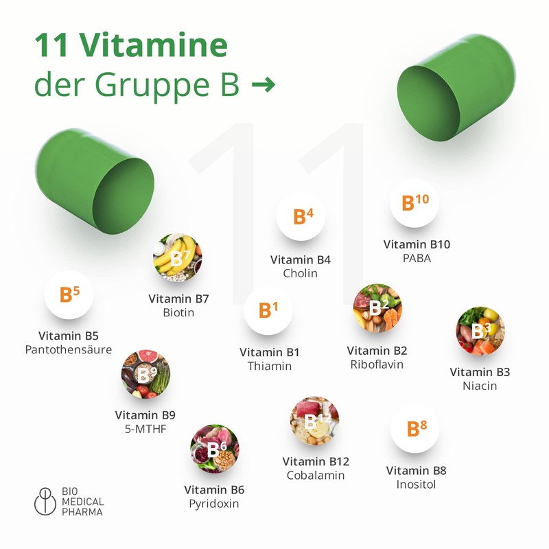 Vitamin B Complex High Dose - All 11 B Vitamins
