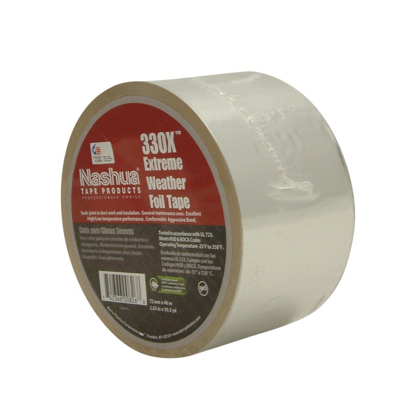 Nashua 330X Extreme Weather HVAC Foil, Metal, Aluminum Repair Tape,