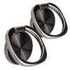 [2 Pack] Rounded CD Texture Cell Phone Ring Holder Stand,