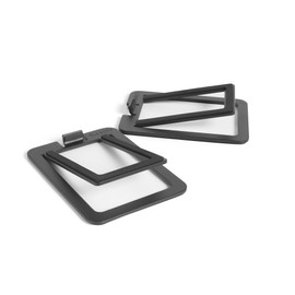 Kanto Kanto S2 Tilted Desktop Speaker Stands for Small Speakers & Compact 2-3 Studio Monitors | Supports 6 lbs | Damping Foam Padding | Pair | Black