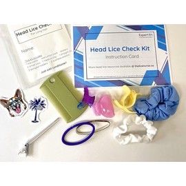 The Lice Nurse: Head Lice Check Kit for Long Hair by Expert RN, just add conditioner! Medication free head lice check and treatment kit with hair 3accessories