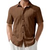 PLEPAN Mens Tee Shirts Casual Stylish Summer Shirts Classic Crochet