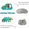 Leak-Proof Double-Tier Water Table Toys Playset with Cover, with Built