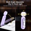 VAVOFO USB Rechargeable Book Light, Blue Light Blocking, Amber Clip