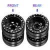 RCLIONS 1.9" Dually Beadlock Wheels RC Aluminum Rims for 1/10th