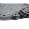 Blue Whale Gifts Nordic Grey Star Christmas Dinner Felt Table