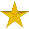 Star Yellow Iron-On or Sew On Patch for Clothes Embroidered