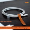 ELBERCRAFT® Cable Organiser Leather Vegetable Tanned Cable Clips for Your
