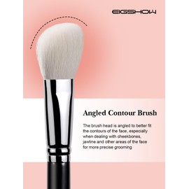 EIGSHOW Contour Brush, Premium Face Angled Contour Brush, Saikoho Goat Hair, Contour Foundation Brush for Cream, Powder, Liquid, Blending (F610)