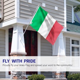 Anley Pack of 2 Fly Breeze 3x5 Foot Italy Flag - Vivid Color and Fade Proof - Canvas Header and Double Stitched - Italian Flags Polyester with Brass Grommets 3 X 5 Ft