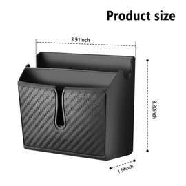 OFBAND Multifunctional Car Organizers and Storage with Sticky,Car Storage Pocket Keeps Car Interior Tidy,Universal Car Accessories Car Storage Box for Phones,Cards,Keys (Carbon Fibre)