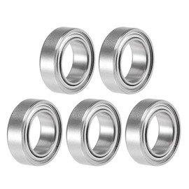 sourcing map SMR138ZZ Ball Bearings Deep Groove Ball Bearings Double Shielded 440C Stainless Steel Bearing Skateboard Bearings 8 mm x 13 mm x 4 mm Roller Bearing Skateboard Ball Bearing Set of 5