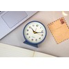 SHISEDECO 4.5" Battery Operated Antique Retro Analog Alarm Clock, Small