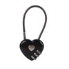 Heartshaped 3-Digit Code Combination Lock for Luggage, Bag Lock, Password,