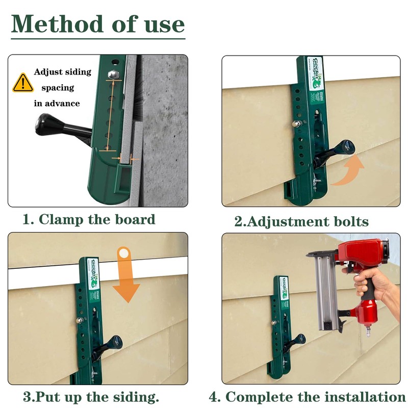 2pc Siding Installation Kit, Compatible with 5/16-Inch Fiber Cement Sidings,