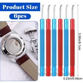 6 PCS Watch Hand Removal Tool Set, Steel Watch Repairing Making Tool Minute Second Hour Hands Remover for Watchmakers, Repair Enthusiasts