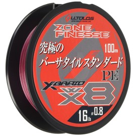 X-Braid Ortoros PEWX8 Zone Finesse 328.4 ft (100 m), No. 0.8, 16 lb