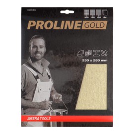 Agera Tools 632023-916 Proline Gold Sanding Sheet Combi P100/120/150 Set of 6 Grey/Black