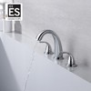 sumerain 2 Handle Widespread Roman Tub Faucet with Valve Chrome