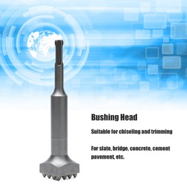 Concrete Repair Bushing Tool, Head Bushing Bit 40cr Steel Electric Flower Hammer Point Chisel for Rotary Hammer Stone Brick Wall Concrete Polishing Smoothing