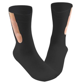 xinrongda 2 Pairs Show off Socks Funny Gifts for Men, Novelty Gag Gift, Joke Socks for Women, Cotton Long Socks, Prank Gifts for Christmas