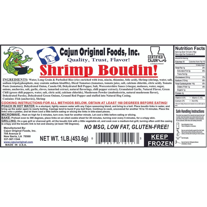 Shrimp Boudin (1 lb)