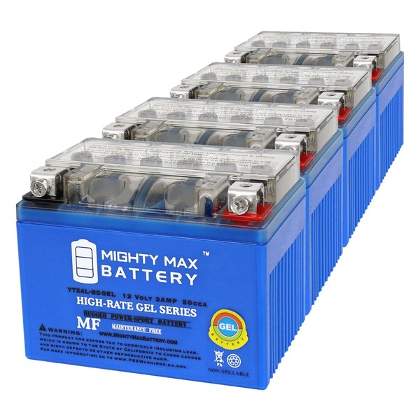 Mighty Max Battery YTX4L-BSGEL 12V 3AH GEL Replacement Battery compatible