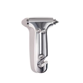BlingSting Glammer Safety Hammer - Emergency Automotive Escape Hammer Tool, Seat Belt Cutter & Car Window Break Tool - Silver, 1 Count