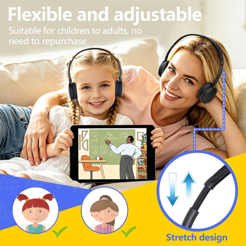 GDBOMA USB Type C Headphones Bulk for Kids Classroom School