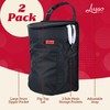 Lusso Gear Spill-Proof Car Trash Can (2.5 Gal, 2 Pack)