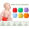 Pañales Ecológicos Reutilizables Pack 6 6 Insertos Bluelander Ajustables