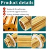 NAMIC Solid Brass Bulkhead Fitting, G3/4 Male Thread, 100 mm,