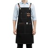 ursapela Canvas Work Apron for Men Women with 3 Pockets