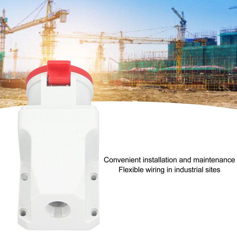 Industrial Connector Electrical 4 Pin 32A 3P+E IP44 Waterproof Dustproof