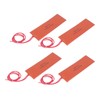 4 Pcs Silicone Rubber Heating Pad Flexible Silicone Heater Mat