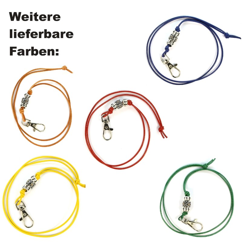 TAMEHO Original Leather Whistle Band for Dog Whistles with Decorative