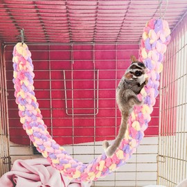 Housoutil Climbing Rope for Sugar Gliders Sugar Petaur Toys Portable Sugar Petaur Toy Supply Cotton Rope Glider Ferrets