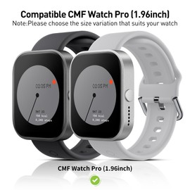 Suoman 2-Pack for CMF Watch Pro Case,2.5D 9H Ultra-Thin Hard PC Tempered Glass All-Around Screen Protective Case Cover for CMF Watch Pro (Clear+Clear)