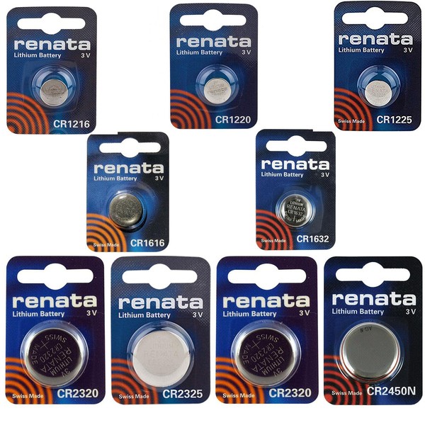 One (1) X Renata Cr2450N Lithium Watch / Key / Gadget Battery 3V Blister Packed - Swiss Made Quality