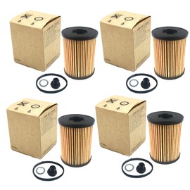 4SET Engine Oil Filter Element compatible with select HYUNDAI KIA models 2021-2025 OE# 26350-2S001