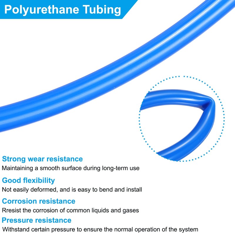 PATIKIL Pneumatic Tubing 5/32 OD 16.4ft, 4mm OD 2.5mm ID