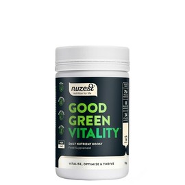 Nuzest Greens Powder by Nuzest C Good Green Vitality C Filled with Vitamins, Minerals & Superfoods C Vegan Multivitamin Greens Drink - Gluten Free - Dairy Free - 120g - 10 Servings