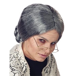 California Costumes Women's Grandma Wig,Grey,One Size