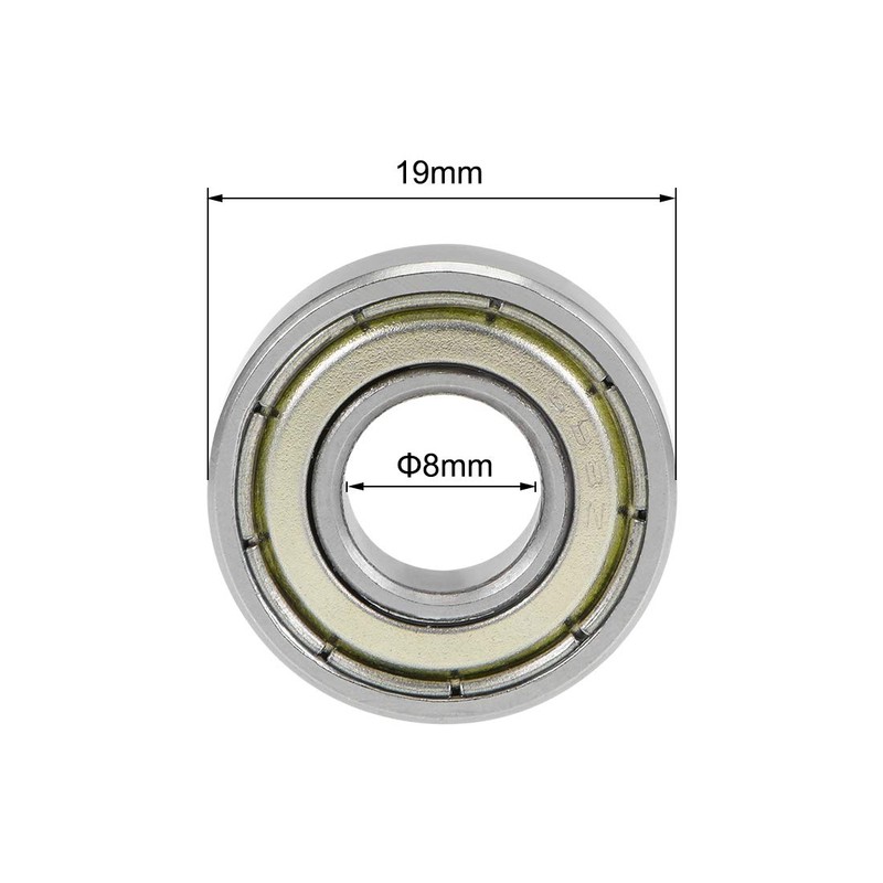 sourcing map 698ZZ Deep Groove Ball Bearings Z2 8mm X