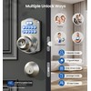Veise Keypad Door Knob Lock, Keyless Entry Digital Lock with