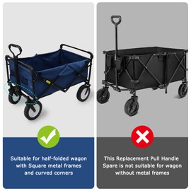 VOONKE Wagon Replacement Pull Handle Spare,Stroller Wagon Pull Handle，Suitable for Outdoor Camping Trolley Handle Accessories（Not Including Wagon）