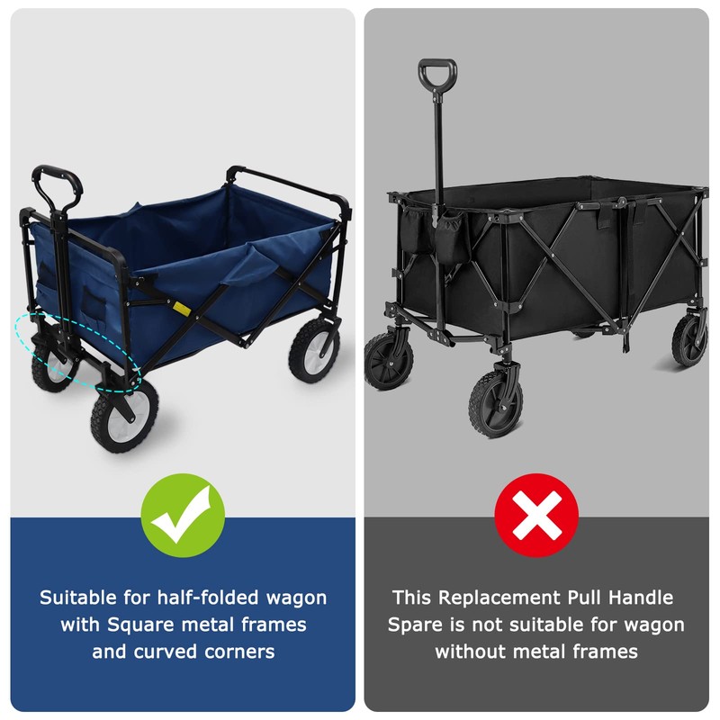 VOONKE Wagon Replacement Pull Handle Spare,Stroller Wagon Pull Handle，Suitable for