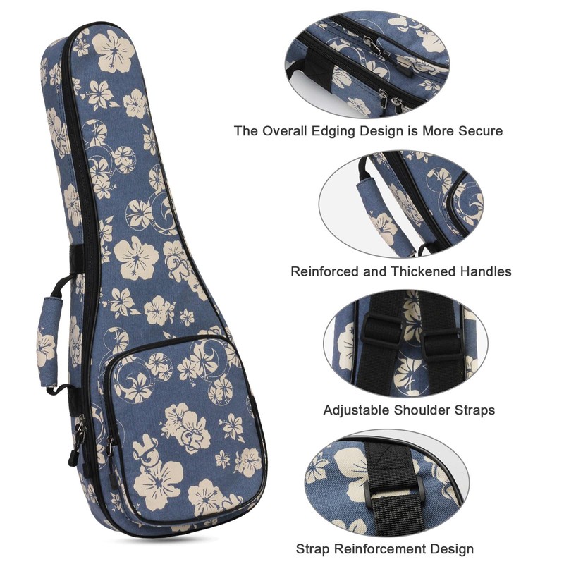 Colorful Ukulele Bag with Adjustable Shoulder Strap and Comfortable Carry