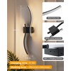 NIORSUN 27.6 Inch Battery Operated Wall Sconce Set of 2,