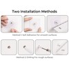 StorageWorks Tie Rack with 20 Hooks, 2-Pack Wall-Mounted Wooden Hangers
